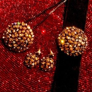 HENRI BENDEL set of necklace, bracelet & earrings